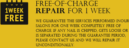 Free-of-charge repair for 1 week